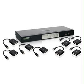IOGEAR KVMP GCS1644MDPKIT 4-Port Dual-Link Dual View DVI and Mini DisplayPort KVMP Kit Retail