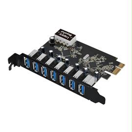 SIIG Accessory LB-US0514-S1 USB 3.0 7-Port Ext PCIe Host Adapter Brown Box