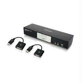 IOGEAR KVMP GCS1782DPKIT 2-Port DVI and DisplayPort KVMP Kit with 7.1 Audio Retail