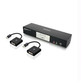 IOGEAR KVMP GCS1782MDPKIT 2-Port DVI and Mini DisplayPort KVMP Kit with 7.1 Audio Retail