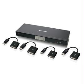 IOGEAR KVMP GCS1784DPKIT 4-Port DVI and DisplayPort KVMP Kit with 7.1 Audio Retail