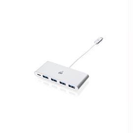 IOGEAR Accessory GUH3C4PD USB-C to 4 Port USB-A Hub with Power Delivery Pass-Thru Retail