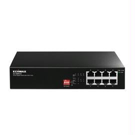 Edimax NetworkingGS-1008PH V2 Long Range 8-Port 10-100-1000Mbps Gigabit PoE+ DIP Switch Retail