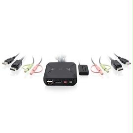 IOG Networking GCS52DP 2-Port USB DisplayPort Cable KVM Switch Retail