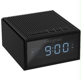 Creative Labs Speaker 51MF8280AA000 Chrono Bluetooth Wireless Speaker Alarm Clock-Radio Black Retail