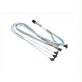 Supermicro Cable CBL-SAST-0823 75cm MiniSAS HD to 4 SATA with Sideband Brown