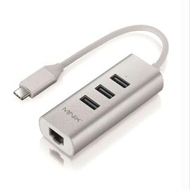 OEM Production Accessory NEO C-UEGR USB-C 3xUSB 3.0 LAN 4 Ports Gray Retail