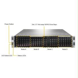 Supermicro System SYS-2028BT-HTR+ Intel Xeon E5-2600 v4 Socket 2011 3TB DDR4 PCIE 6 Hot-swap Brown Box