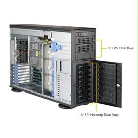 Supermiceo Case AS-4023S-TRT 4U AMD EPYC 7000 DDR4 2TB PCIE 8x3.5 SAS-SATA 1280W Brown Box