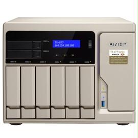 QNAP Network Attached Storage TS-877-1600-8G-US 8Bay Ryzen 5 1600 3.2GHz 8GB DDR4 SATA Retail