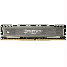 Crucial Memory BLS8G4D240FSBK 8GB DDR4 2400 MT-s CL16 SR x8 Ballistix Sport LT Grey Unbuffered DIMM 288pin Retail