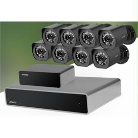 Zmodo Network Video Record ZS-2008-B-1TB Full HD 1080p 1TB 8x2.0 Megapixel IP Outdoor Surveillance System Brown Box