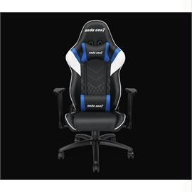 Andaseat Furniture AD4-03-BWS-PV Gaming Racer Chair Black-White-Blue Retail