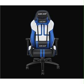 Andaseat Furniture AD7-05-BWS-PV Large Size Gaming Racing Chair Black-White-Blue Retail