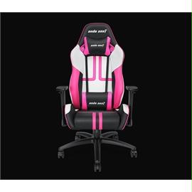 Andaseat Furniture AD7-05-BWP-PV Large Size Gaming Racing Chair Black-White-Pink Retail