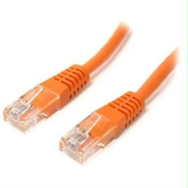 StarTech Cable M45PATCH25OR 25ft Cat5e Ethernet Patch Cable with Molded RJ45 Orange Retail