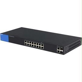 Linksys Switch LGS318P 16-PORT Gigabit PoE+ Smart Managed SWT with 2 Gigabit  2 SFP PORTS Retail