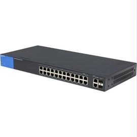 Linksys Switch LGS326P 24-PORT Gigabit PoE+ Smart Managed SWITCH with 2 Gigabit and 2 SFP PORTS Retail