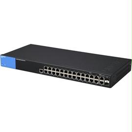 Linksys Switch LGS528 24Port Gigabit Managed Switch with 2 SFP Combo Ports Retail