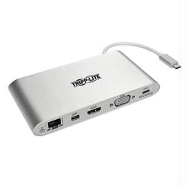 Tirpp-Lite Accessory U442-DOCK1 Thunderbolt3 USB-C Docking Station with Mini-DisplayPort-HDMI-VGA Retail