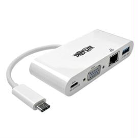 Tripp-Lite Accessory U444-06N-VGU-C Gen1 USB-C to VGA Adapter Thunderbolt3 1080p White Retail