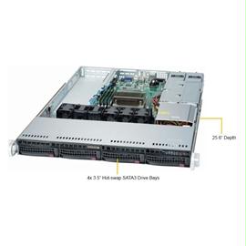 Supermicro SYS-5019S-W4TR E3-1200v6-v5 S1151 H4 C236 4x3.5Hot-swap SATA 500W Redundant Platinum Level power supplies Brown Box