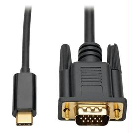Tripp-Lite Cable U444-003-V 3 feet USB 3.1 Gen 1 USB-C to VGA Adapter Cable (M-M) Retail