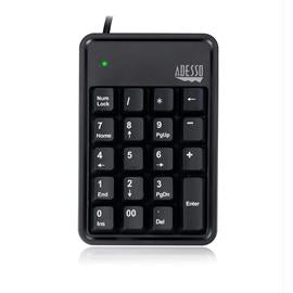 Adesso Keyboard AKB-600HB 19Key Mechanical Keypad with 3Port USB Hub Retail