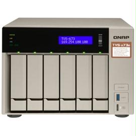 QNAP Network Attached Storage TVS-673e-4G-US 6Bay 4GB AMD R Series Quad-core 2.1GHz 10G-ready Retail