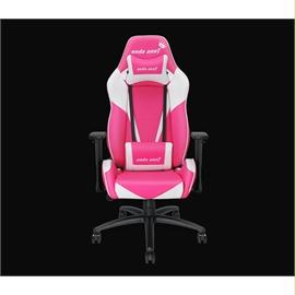 Andaseat Furniture AD7-02-PW-PV Large Size Gaming Racing Swivel Chair White-Pink Retail