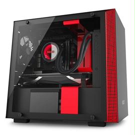 NZXT Case H200i Mini-ITX MINI TOWER NO Power Supply 0-0-(1) BAY USB 3.1 BLACK RED NO LED BLACK TERIOR Retail