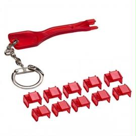 SYBA Accessory SY-ACC24053 Locking RJ45 Port Dust Blocker with Removal Keys Tool Retail