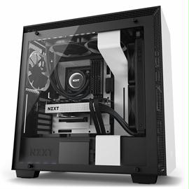 NZXT Case CA-H700W-WB H700i (3) USB 3.1 WINDOW CAM No Power Supply Mid-Tower WHITE-BLACK Retail