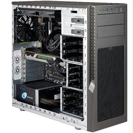 Supermicro Case CSE-GS5A-753K(3YR) 6x3.5 inch-4x2.5 inch Bays Mid-Tower ATX-Micro-ATX Brown Box