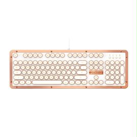 Azio Keyboard MK-RETRO-L-02-US USB RETRO CLASSIC Mechanical Keyboard Posh Retail