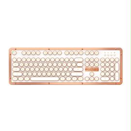 Azio Keyboard MK-RETRO-L-02B-US Bluetooth Retro Classic Mechanical Keyboard Posh Retail