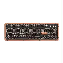 Azio Keyboard MK-RETRO-L-03B-US Bluetooth Retro Classic Mechanical Keyboard Artisan Retail
