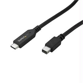 StarTech Cable CDP2MDPMM6B 6ft USB-C to Mini DisplayPort Cable Black Retail